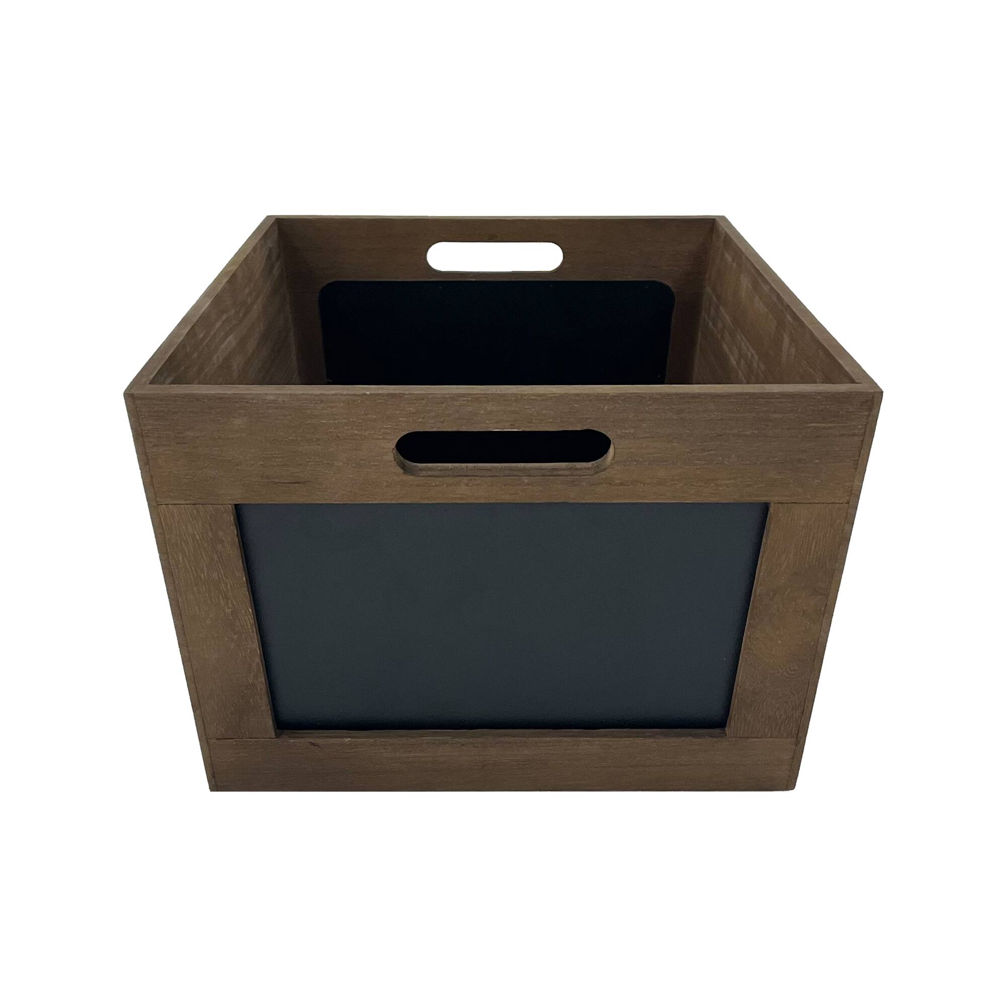 Large Espresso Crate with Chalkboard by Ashland®